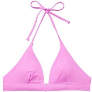 Victorias Secret Swim Essential Halter Padded Bikini top bra Berry Gelato XL